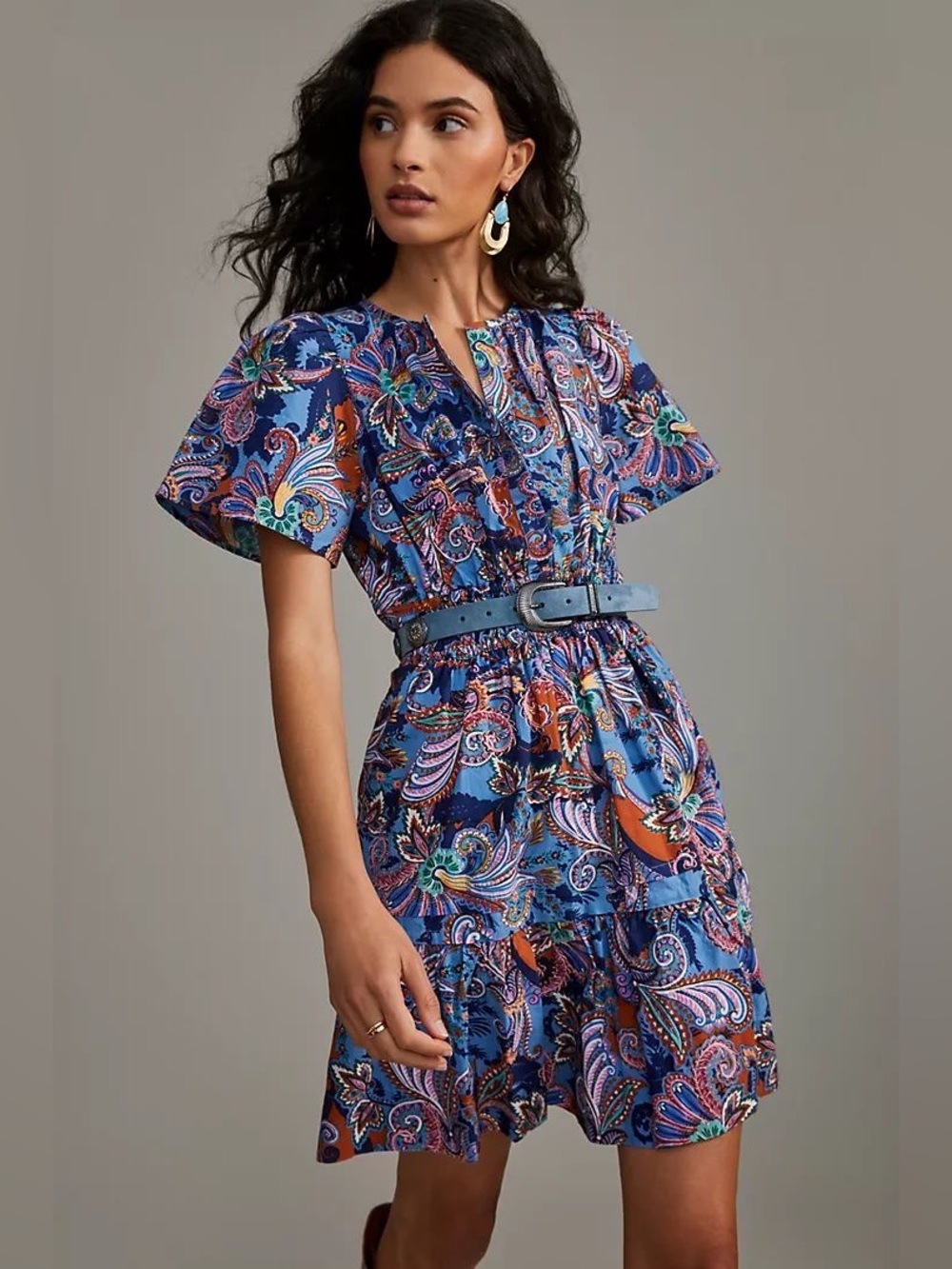 Anthropologie Maeve Somerset mini dress size small